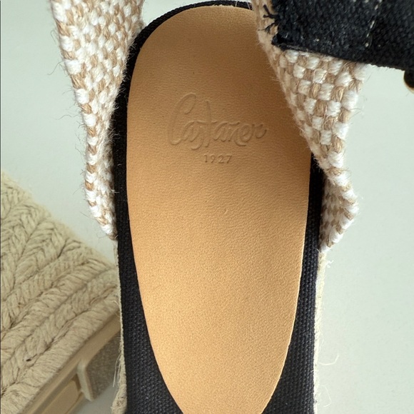 Castaner Black and Tan Wedges - Picture 2 of 5